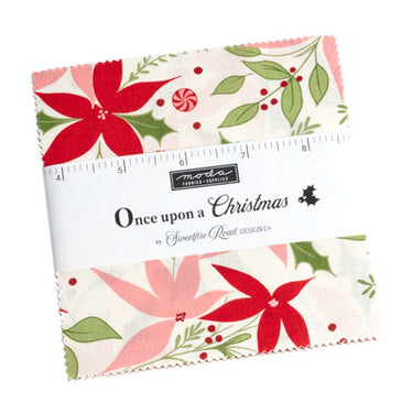 Moda Fabric Pre Cuts Moda Once Upon A Christmas Charm Pack 43160PP  - The Sewing Studio for sale UK - The Sewing Studio