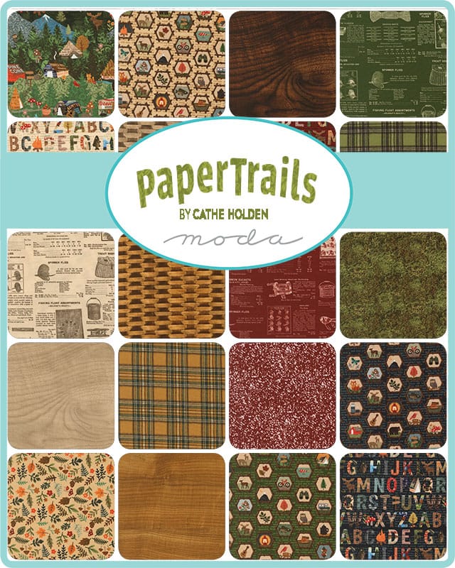 Moda Fabric Pre Cuts Moda Paper Trails Layer Cake - The Sewing Studio