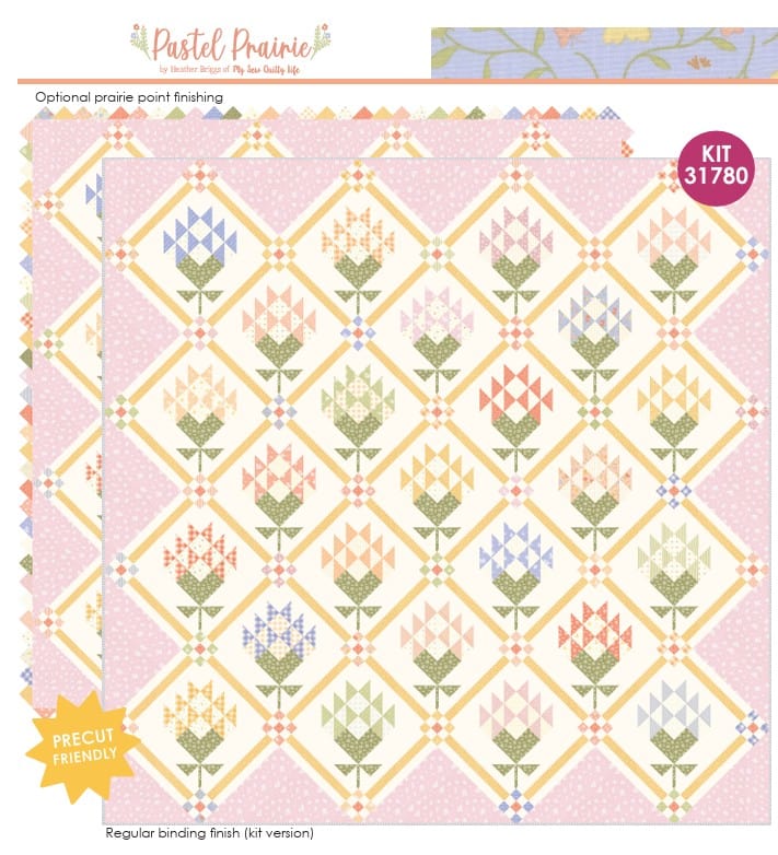 Moda Fabric Pre Cuts Moda Pastel Prairie Quilt Kit  - The Sewing Studio