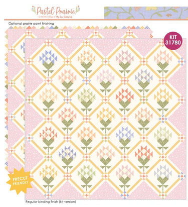 Moda Fabric Pre Cuts Moda Pastel Prairie Quilt Kit  - The Sewing Studio for sale UK - The Sewing Studio