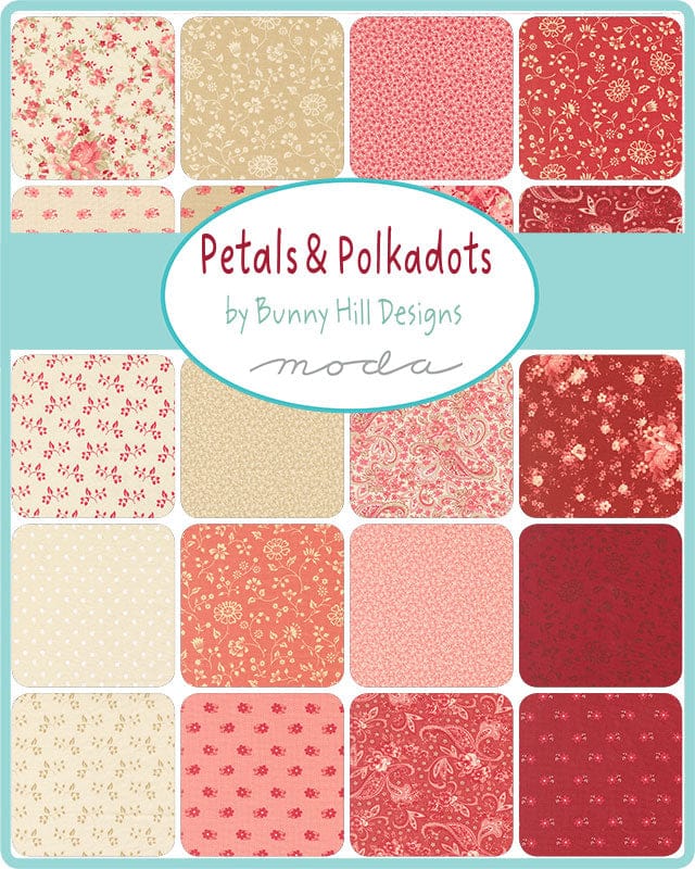 Moda Fabric Pre Cuts Moda Petals And Polka Dots 30 Piece Fat Quarter Bundle  - The Sewing Studio