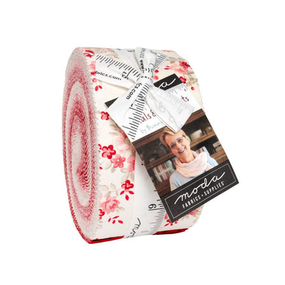 Moda Fabric Pre Cuts Moda Petals And Polka Dots Jelly Roll  - The Sewing Studio