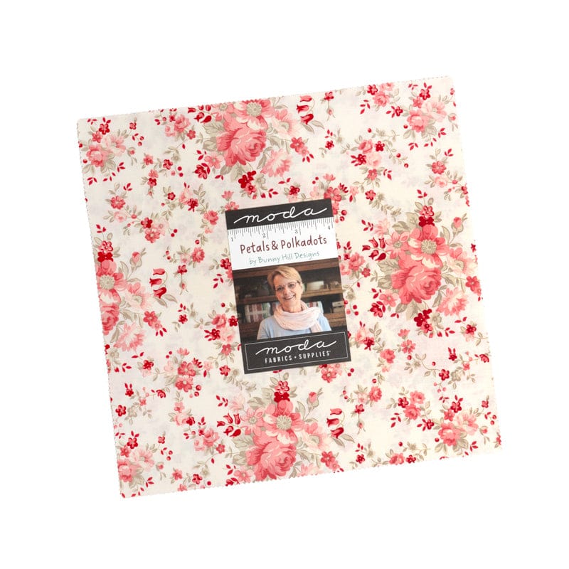 Moda Fabric Pre Cuts Moda Petals And Polka Dots Layer Cake - The Sewing Studio