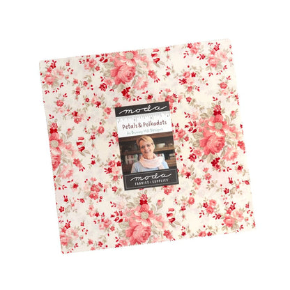 Moda Fabric Pre Cuts Moda Petals And Polka Dots Layer Cake - The Sewing Studio