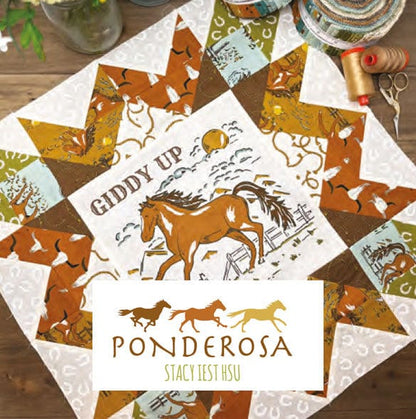 Multi-coloured Farming, Country, Novelty Moda Fabric Pre Cuts Moda Ponderosa Layer Cake 20860LC - The Sewing Studio