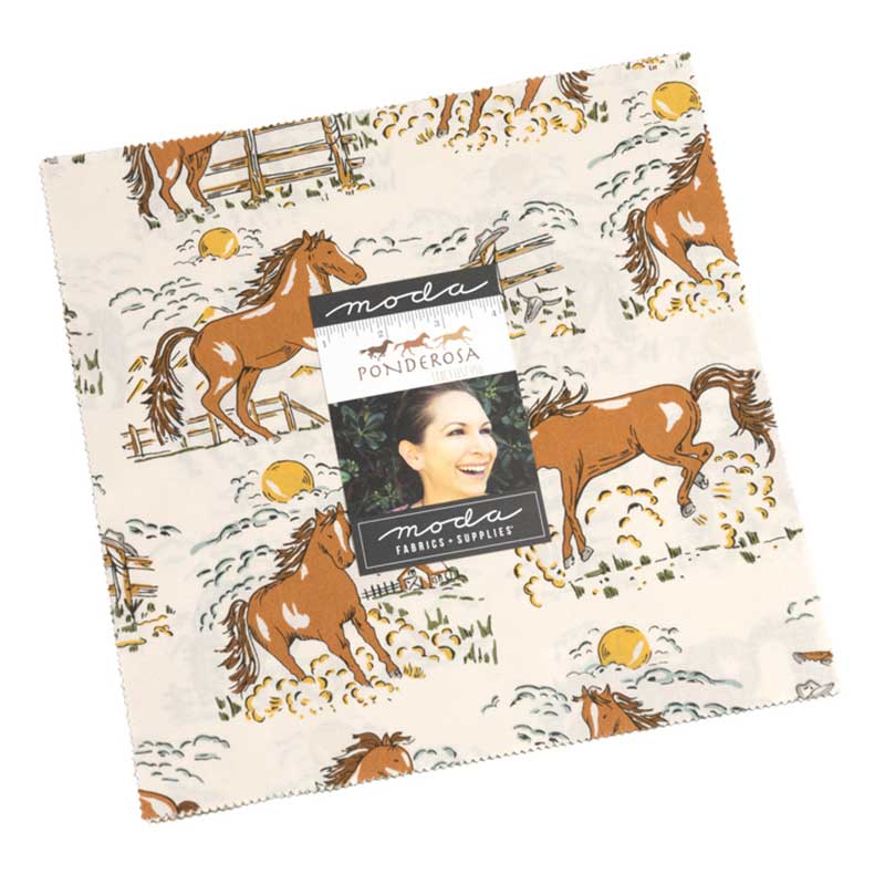 Multi-coloured Farming, Country, Novelty Moda Fabric Pre Cuts Moda Ponderosa Layer Cake 20860LC - The Sewing Studio