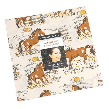 Multi-coloured Farming, Country, Novelty Moda Fabric Pre Cuts Moda Ponderosa Layer Cake 20860LC - The Sewing Studio