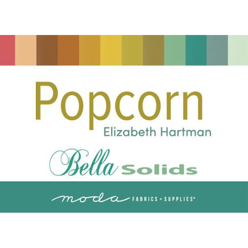 Moda Fabric Pre Cuts Moda Popcorn Bella Solids Charm Pack - The Sewing Studio