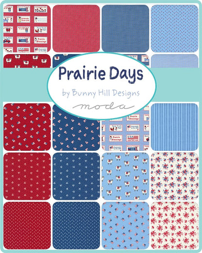 Multi-coloured Novelty Moda Fabric Pre Cuts Moda Prairie Days Jelly Roll - The Sewing Studio