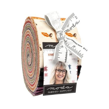 Moda Fabric Pre Cuts Moda Pumpkin Spice Gatherings Jelly Roll 49290JR  - The Sewing Studio for sale UK - The Sewing Studio