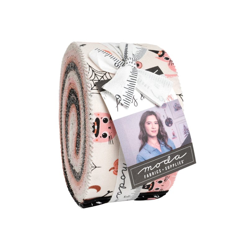 Moda Fabric Pre Cuts Moda Purrs and Boos Jelly Rolls  - The Sewing Studio