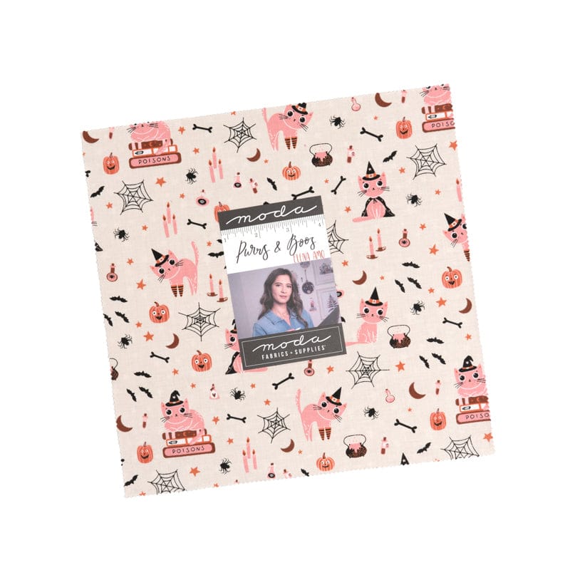 Moda Fabric Pre Cuts Moda Purrs and Boos Layer Cakes  - The Sewing Studio