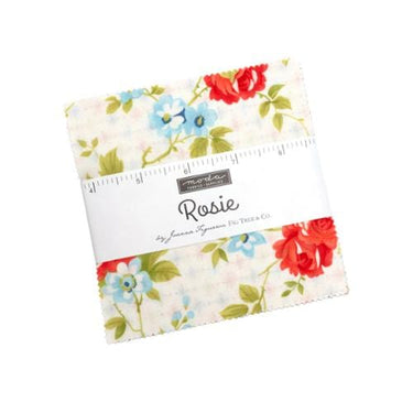 Moda Fabric Pre Cuts Moda Rosie Charm Pack  - The Sewing Studio for sale UK - The Sewing Studio