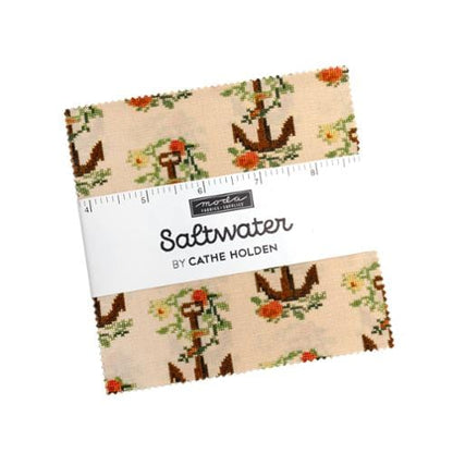 Moda Fabric Pre Cuts Moda Saltwater Charm Pack  - The Sewing Studio