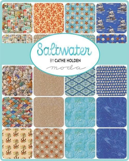 Moda Fabric Pre Cuts Moda Saltwater Jelly Roll  - The Sewing Studio