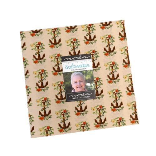 Moda Fabric Pre Cuts Moda Saltwater Layer Cake  - The Sewing Studio