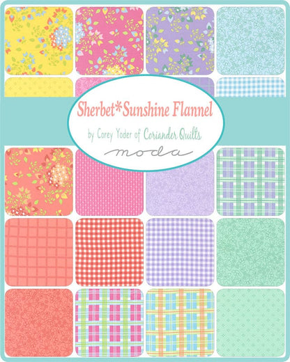 Moda Fabric Pre Cuts Moda Sherbet Sunshine Flannel Layer Cake  - The Sewing Studio