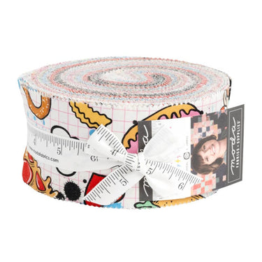 Moda Fabric Pre Cuts Moda Snack Shack Jelly Roll 11940JR  - The Sewing Studio for sale UK - The Sewing Studio