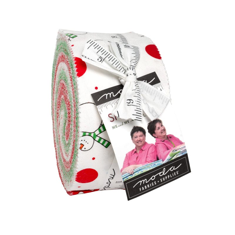 Moda Fabric Pre Cuts Moda Snow Time Jelly Rolls  - The Sewing Studio
