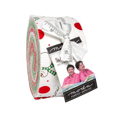 Moda Fabric Pre Cuts Moda Snow Time Jelly Rolls  - The Sewing Studio