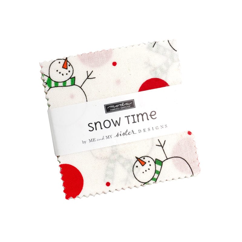 Moda Fabric Pre Cuts Moda Snow Time Mini Charm  - The Sewing Studio