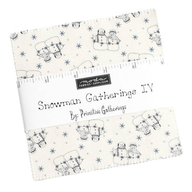 Moda Fabric Pre Cuts Moda Snowman Gatherings IV Charm Pack 49250PP  - The Sewing Studio for sale UK - The Sewing Studio