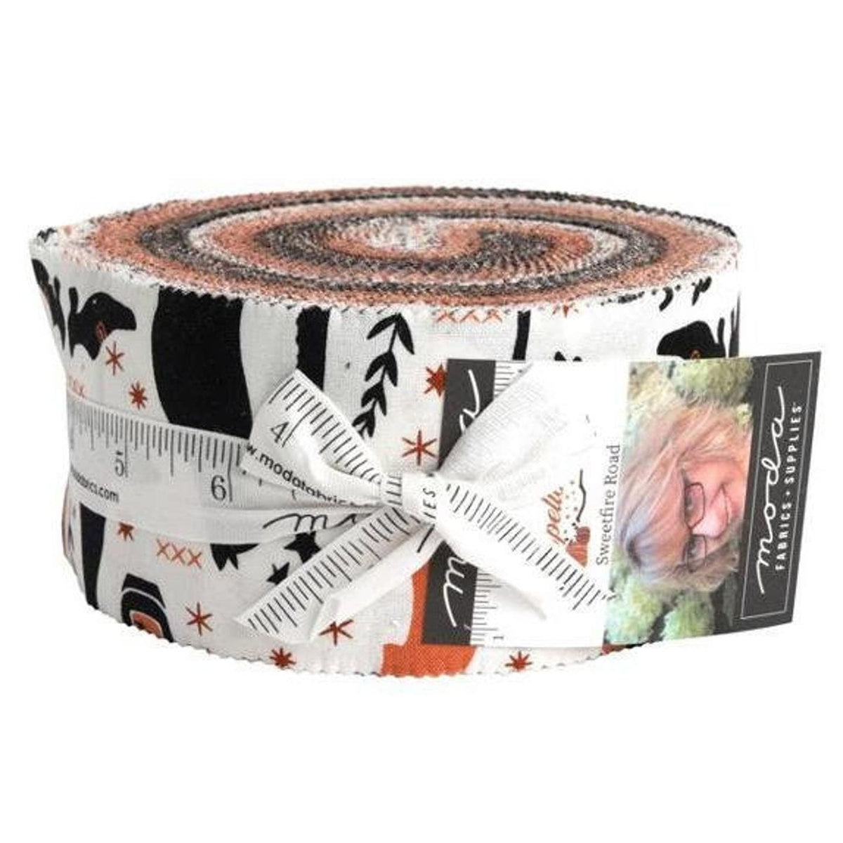Multi-coloured Halloween Moda Fabric Pre Cuts Moda Spellbound Jelly Roll 43140JR - The Sewing Studio
