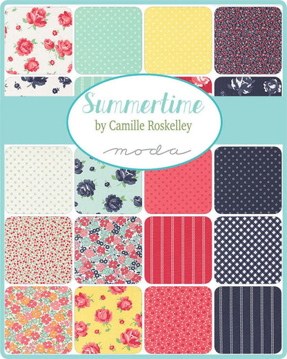 Moda Fabric Pre Cuts Moda Summertime Jelly Roll 55320JR  - The Sewing Studio