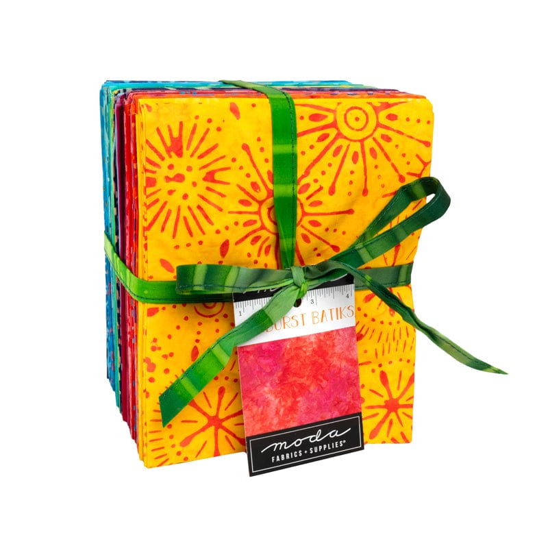 Moda Fabric Pre Cuts Moda Sunburst Batiks Fat Quarter Bundle  - The Sewing Studio