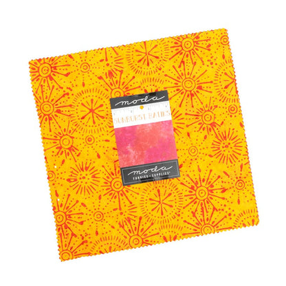 Moda Fabric Pre Cuts Moda Sunburst Batiks Layer Cake  - The Sewing Studio
