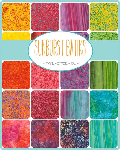 Moda Fabric Pre Cuts Moda Sunburst Batiks Layer Cake  - The Sewing Studio