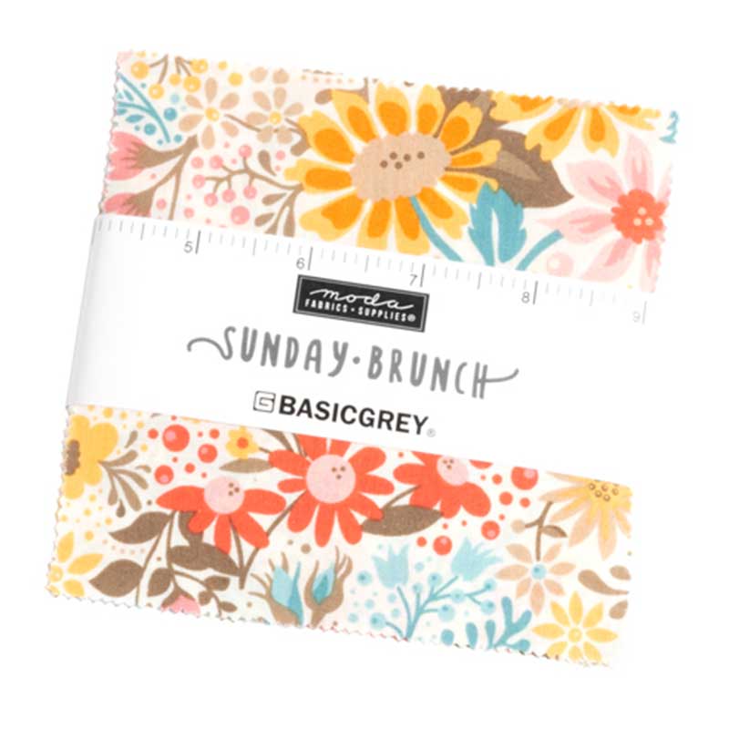 Moda Fabric Pre Cuts Moda Sunday Brunch Charm Pack 30750PP  - The Sewing Studio