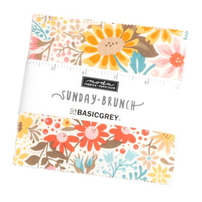 Moda Fabric Pre Cuts Moda Sunday Brunch Charm Pack 30750PP  - The Sewing Studio