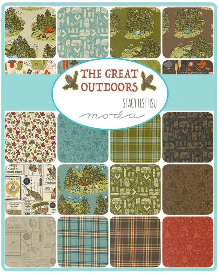 Moda Fabric Pre Cuts Moda The Great Outdoors Jelly Roll - The Sewing Studio