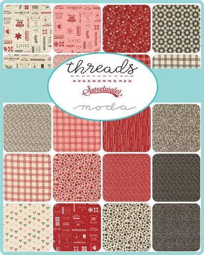 Moda Fabric Pre Cuts Moda Threads Layer Cake 55680LC  - The Sewing Studio