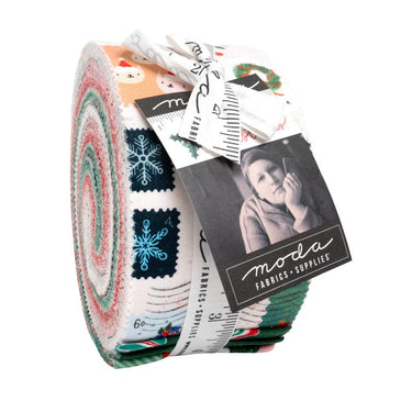 Moda Fabric Pre Cuts Moda Tiny Christmas Jelly Roll 37130JR  - The Sewing Studio for sale UK - The Sewing Studio