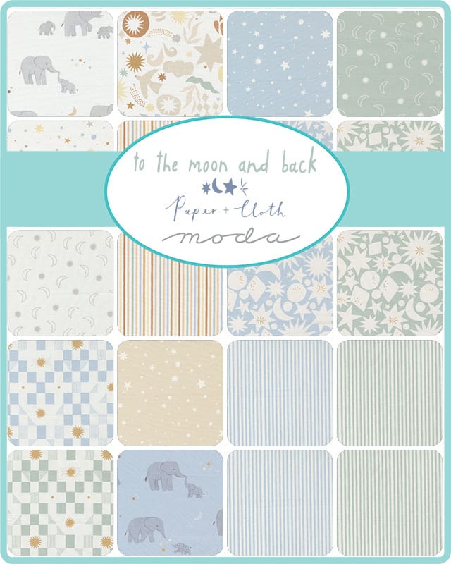 Moda Fabric Pre Cuts Moda To The Moon And Back Layer Cake  - The Sewing Studio