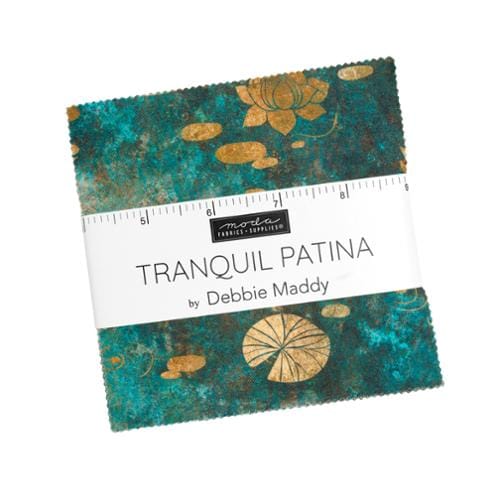 Moda Fabric Pre Cuts Moda Tranquil Patina Charm Pack - The Sewing Studio