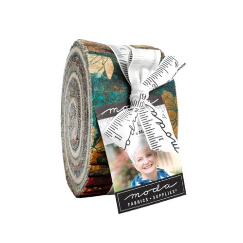 Moda Fabric Pre Cuts Moda Tranquil Patina Jelly Roll - The Sewing Studio
