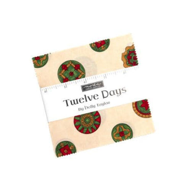 Moda Fabric Pre Cuts Moda Twelve Days Charm Pack 6950PP  - The Sewing Studio for sale UK - The Sewing Studio