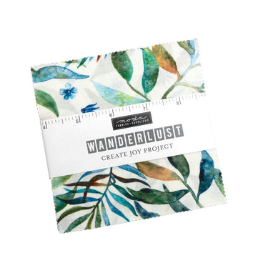 Moda Fabric Pre Cuts Moda Wanderlust Charm Pack 39840PP  - The Sewing Studio for sale UK - The Sewing Studio