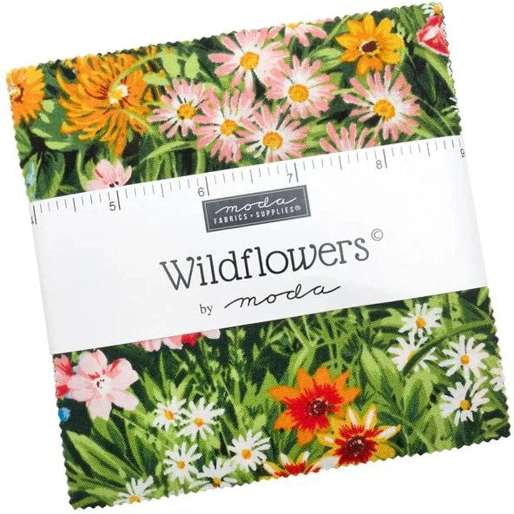 Moda Fabric Pre Cuts Moda Wildflowers 2024 Charm Pack 33770PP  - The Sewing Studio