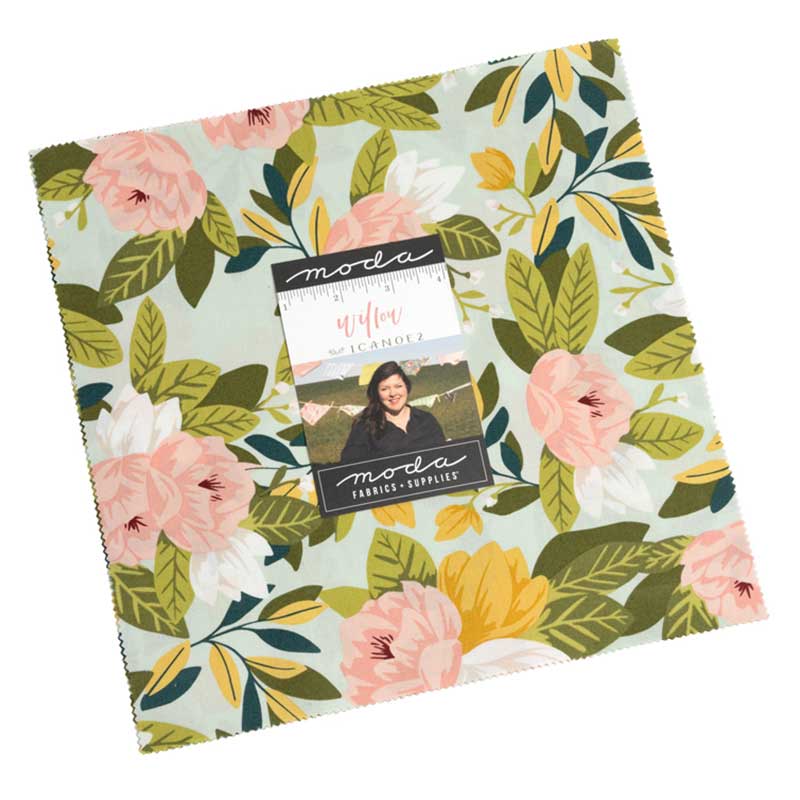 Multi-coloured Floral Moda Fabric Pre Cuts Moda Willow Layer Cake 36060LC - The Sewing Studio