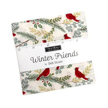 Moda Fabric Pre Cuts Moda Winter Friends Charm Pack 56130PP  - The Sewing Studio for sale UK - The Sewing Studio