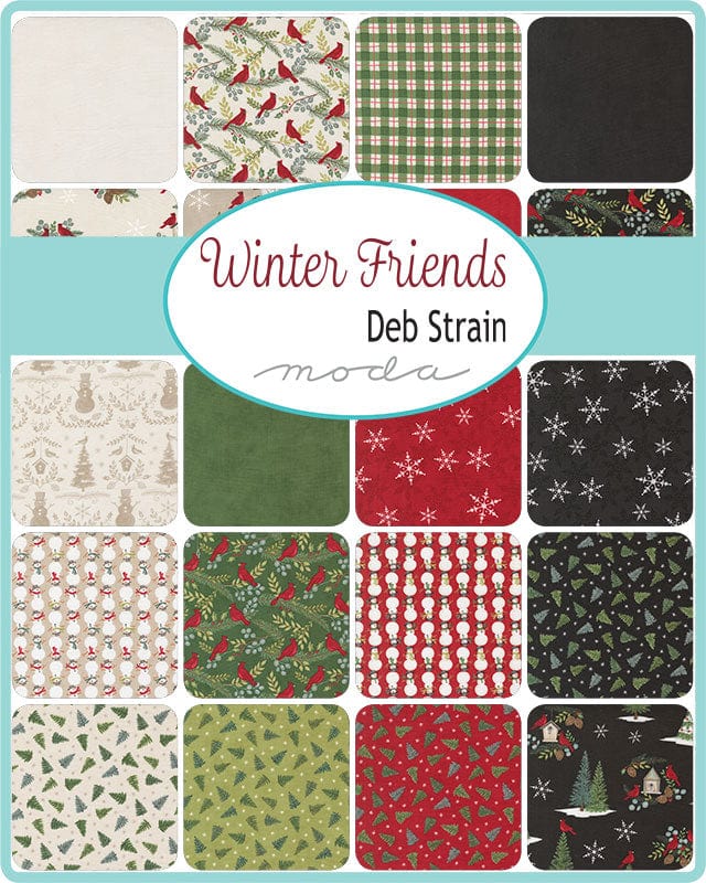 Moda Fabric Pre Cuts Moda Winter Friends Jelly Roll 56130JR  - The Sewing Studio