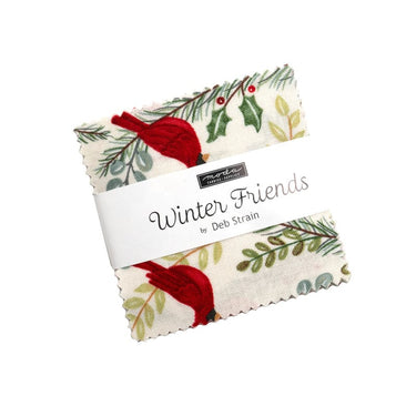 Moda Fabric Pre Cuts Moda Winter Friends Mini Charm Pack 56130MC  - The Sewing Studio for sale UK - The Sewing Studio