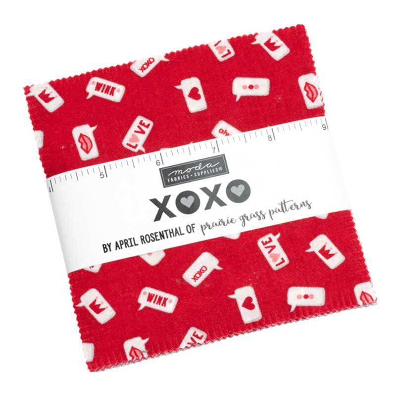 Moda Fabric Pre Cuts Moda Xoxo Charm Pack 24140PP  - The Sewing Studio