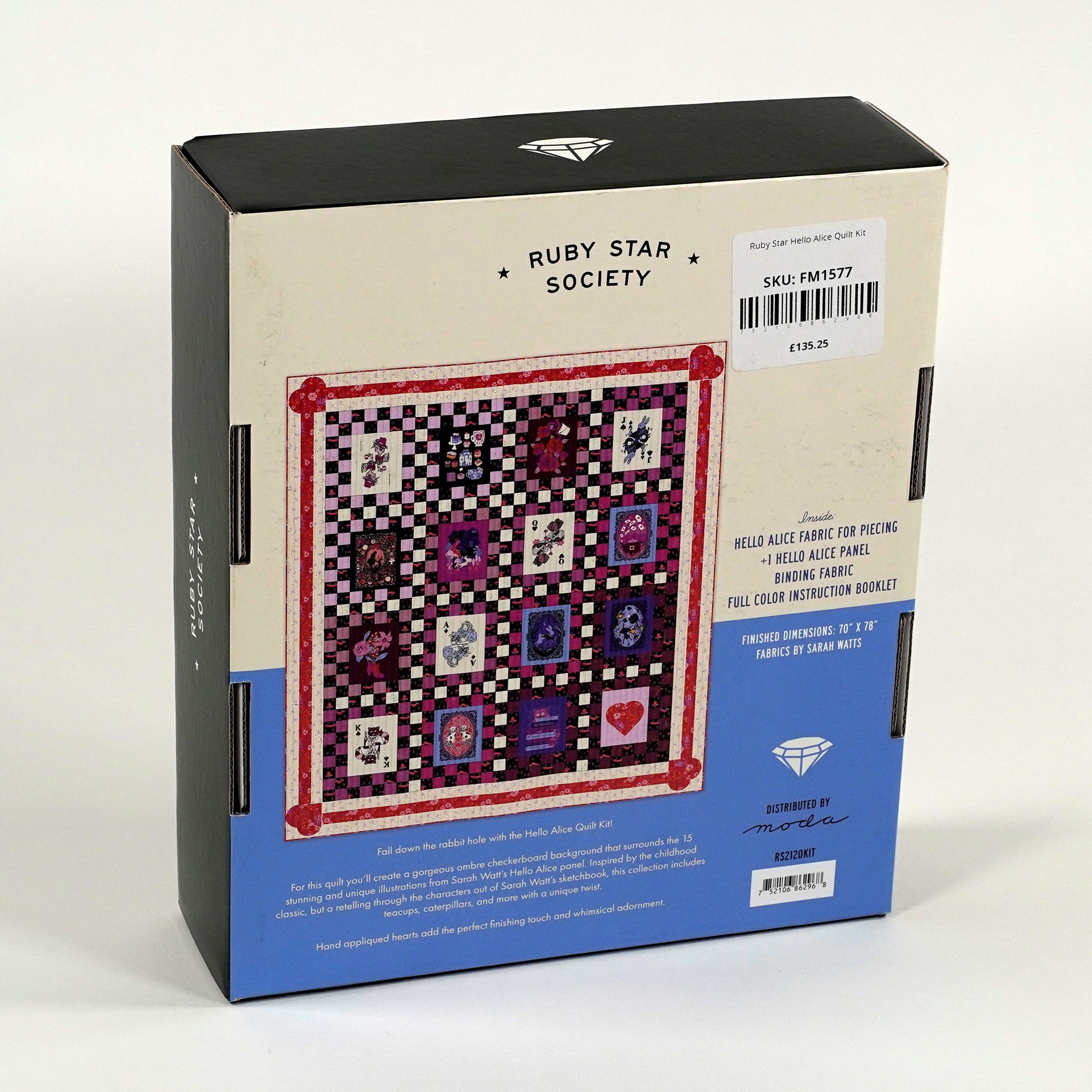 Moda Fabric Pre Cuts Ruby Star Hello Alice Quilt Kit  - The Sewing Studio