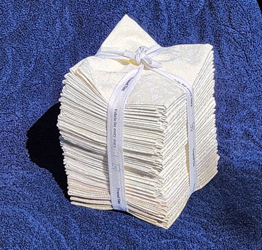 Moda Fabric Pre Cuts TrendTex Muslin Prints Maple Fat Quarters Cream 40 Pieces  - The Sewing Studio for sale UK - The Sewing Studio