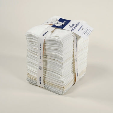 Moda Fabric Pre Cuts TrendTex Muslin Prints Maple Fat Quarters White 40 Pieces  - The Sewing Studio for sale UK - The Sewing Studio